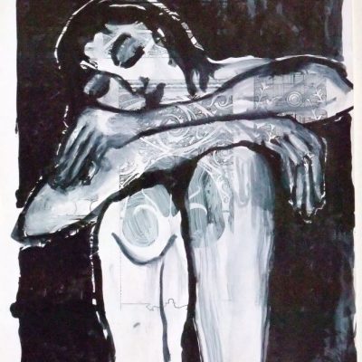 Dromen-2, 2000, Gemengde techniek op papier, 42 x 32 cm